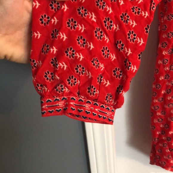 Spell - Gypsiana Bandana Shirt Dress - Red - Size M - Picture 14 of 16